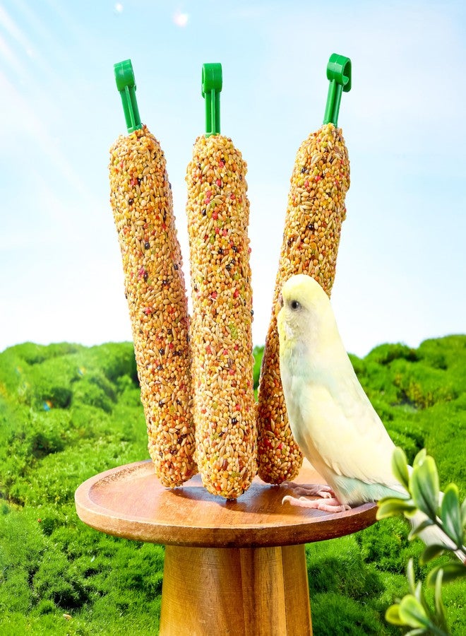 BUCATSTATE Parakeet Treats Honey Treat Sticks 3 Packs, Natural Bird Treats All Grains Flavor Cockatiel Treats, Pet Bird Treat Toy for Parrot Conure Budgie Lovebird - Image 1